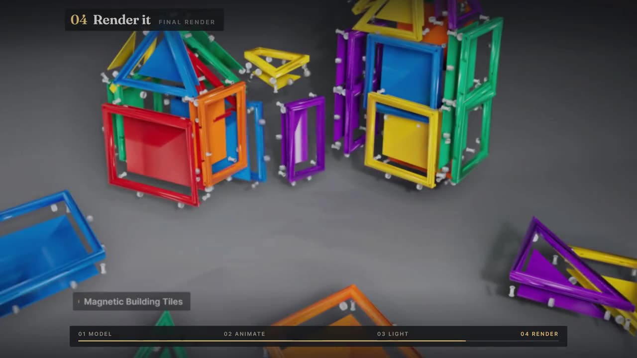 A 3D product model in its final Unreal Engine render